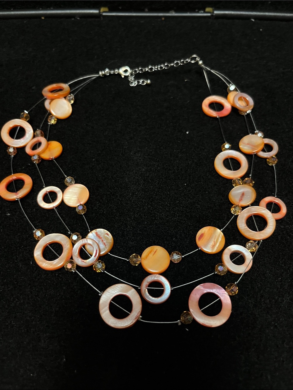 Handcrafted mother of pearl Multi-Strand Necklace